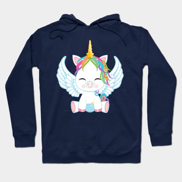 unicornio Hoodie by HATIKVA PRINT